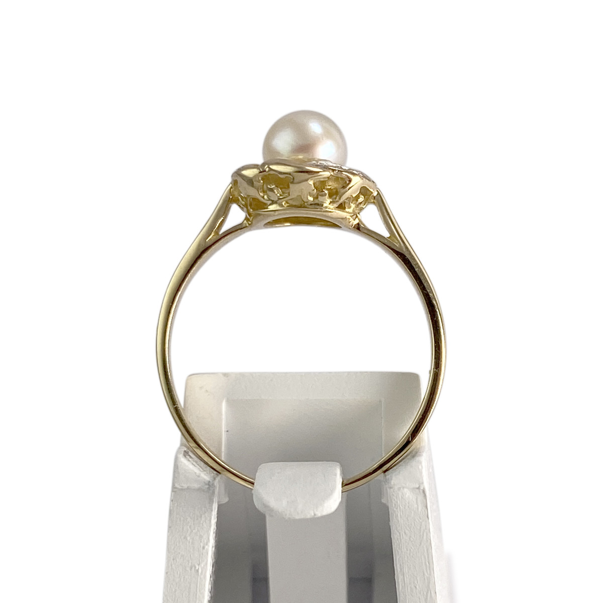 Bague d'occasion  or 2 tons 750 perle de culture - vue 3