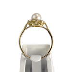 Bague d'occasion  or 2 tons 750 perle de culture - vue 3
