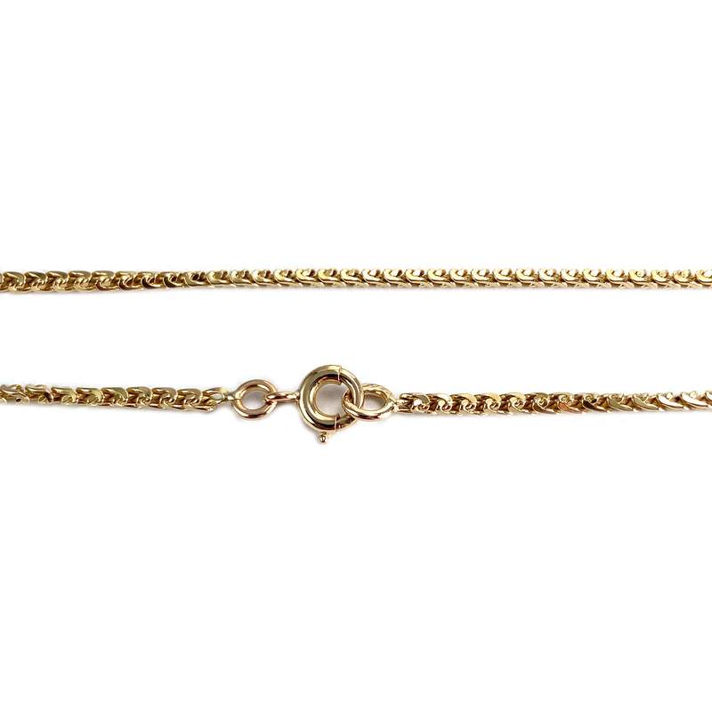 Secondhand necklace in 750 yellow gold - view 3