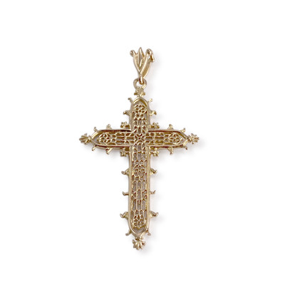 Croix d'occasion or 750 jaune - vue 1