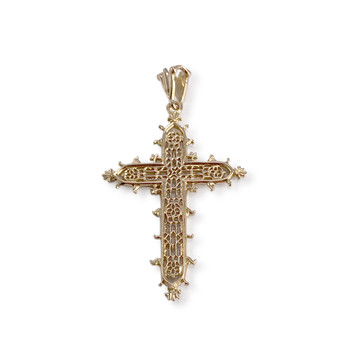 Croix d'occasion or 750 jaune