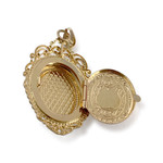 Pendentif d'occasion or 750 jaune rubis synthetique - vue 3