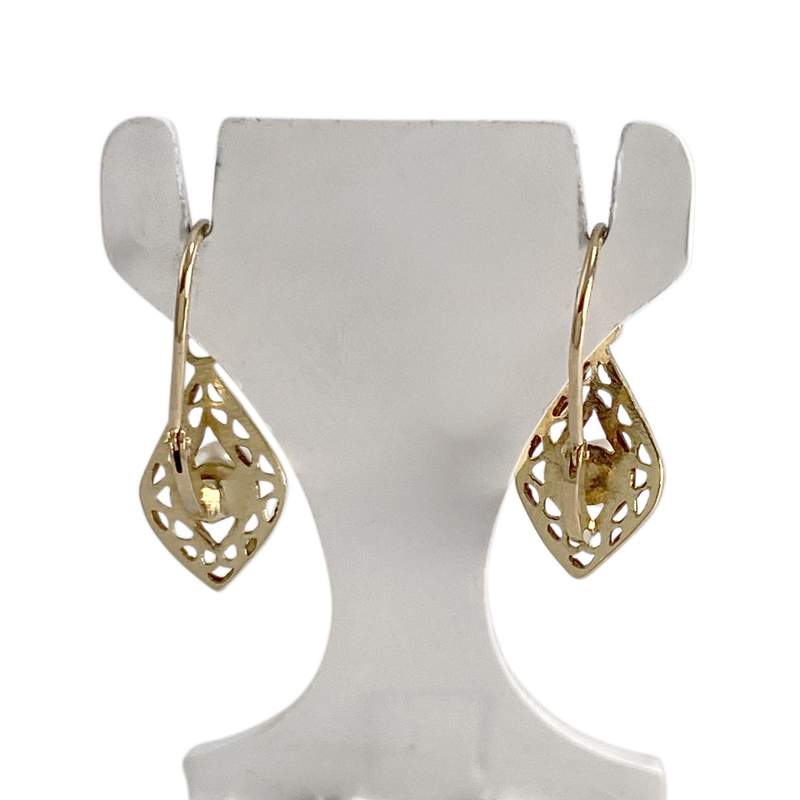 Boucles d'oreilles d'occasion or 750 jaune perle de culture - vue 3