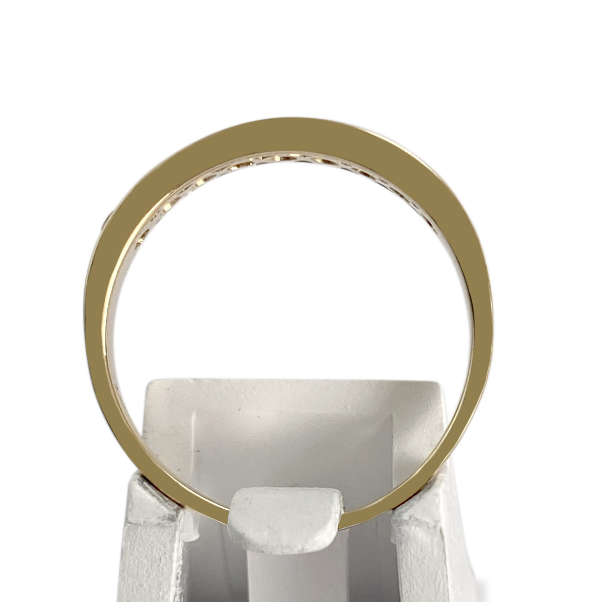 Bague d'occasion or 750 jaune zirconias rubis - vue 3