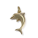 Pendentif d'occasion or 750 jaune dauphin - vue 1