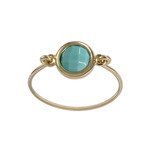 Bague d'occasion or 750 jaune turquoise - vue 1