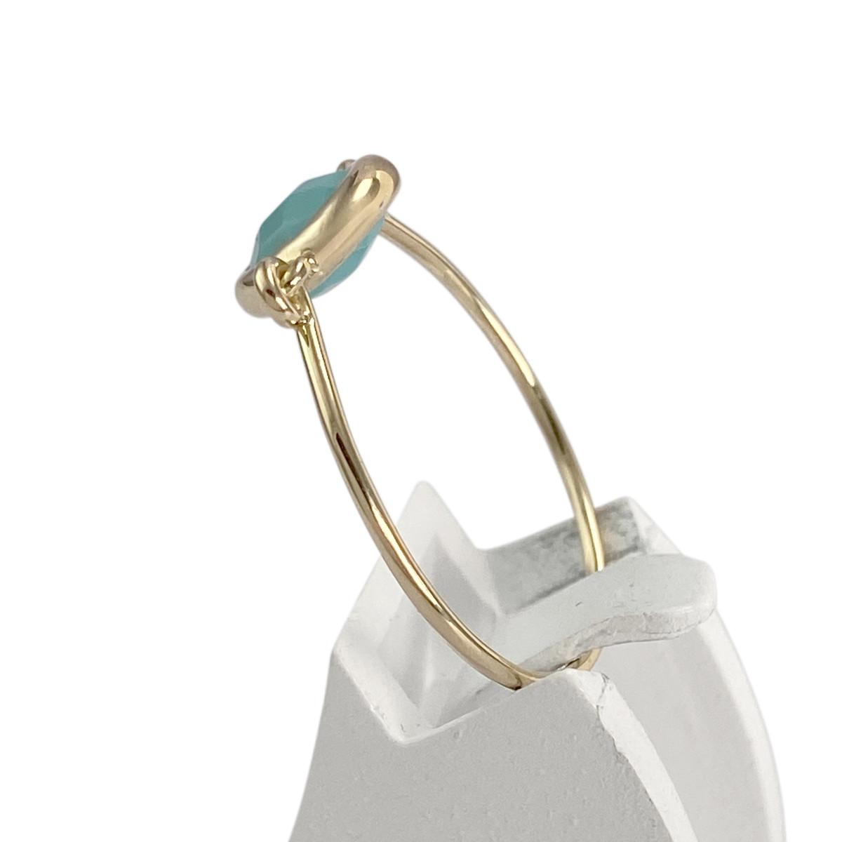Bague d'occasion or 750 jaune turquoise - vue 2