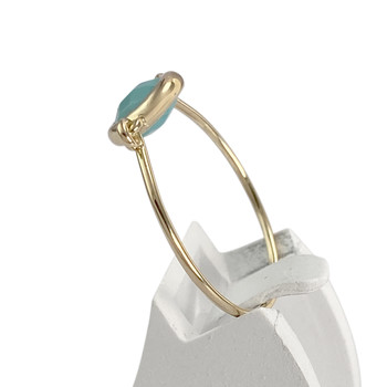 Bague d'occasion or 750 jaune turquoise