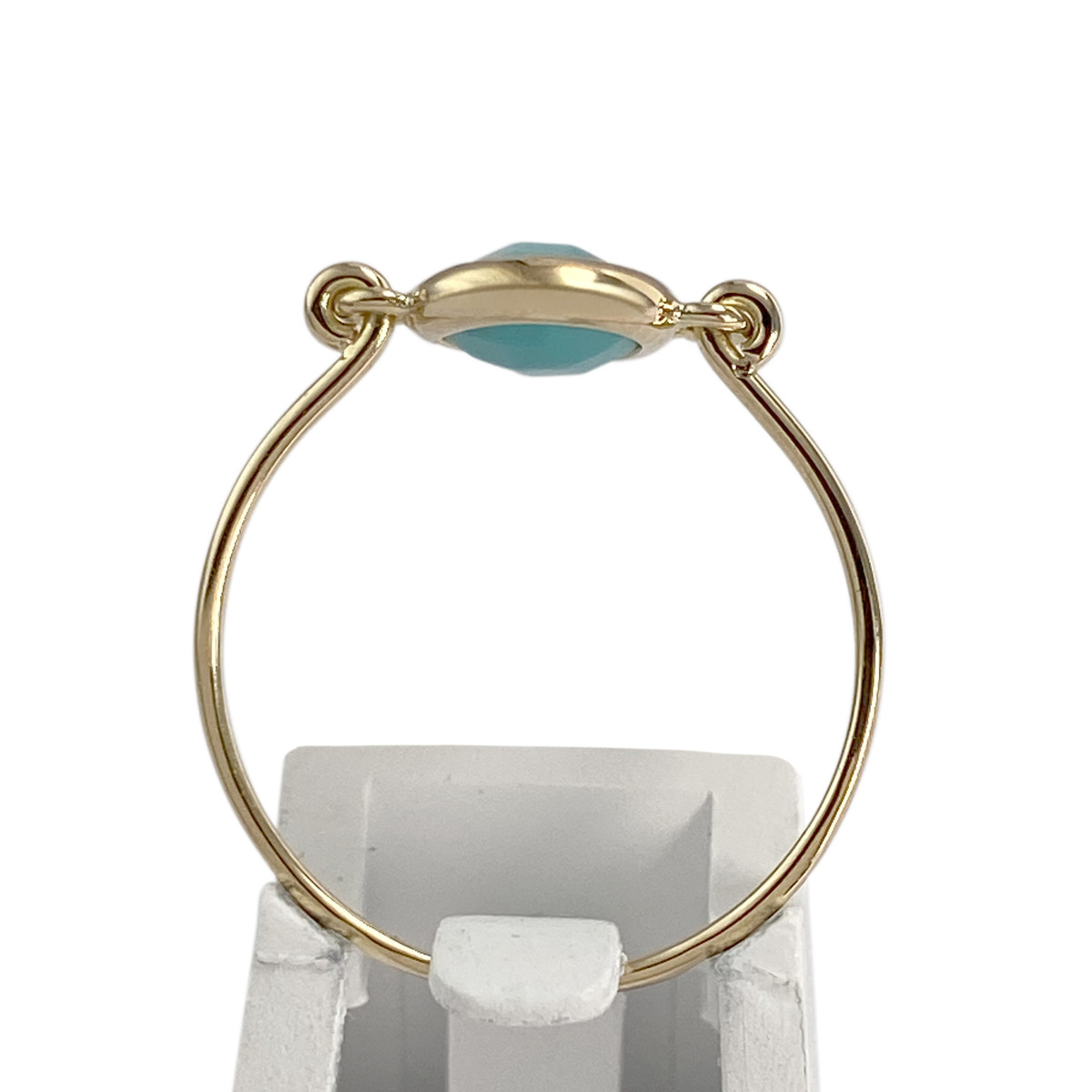 Bague d'occasion or 750 jaune turquoise - vue 3