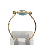 Bague d'occasion or 750 jaune turquoise - vue 3