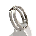 Bague MAUBOUSSIN d'occasion or 750 blanc diamants - vue 2