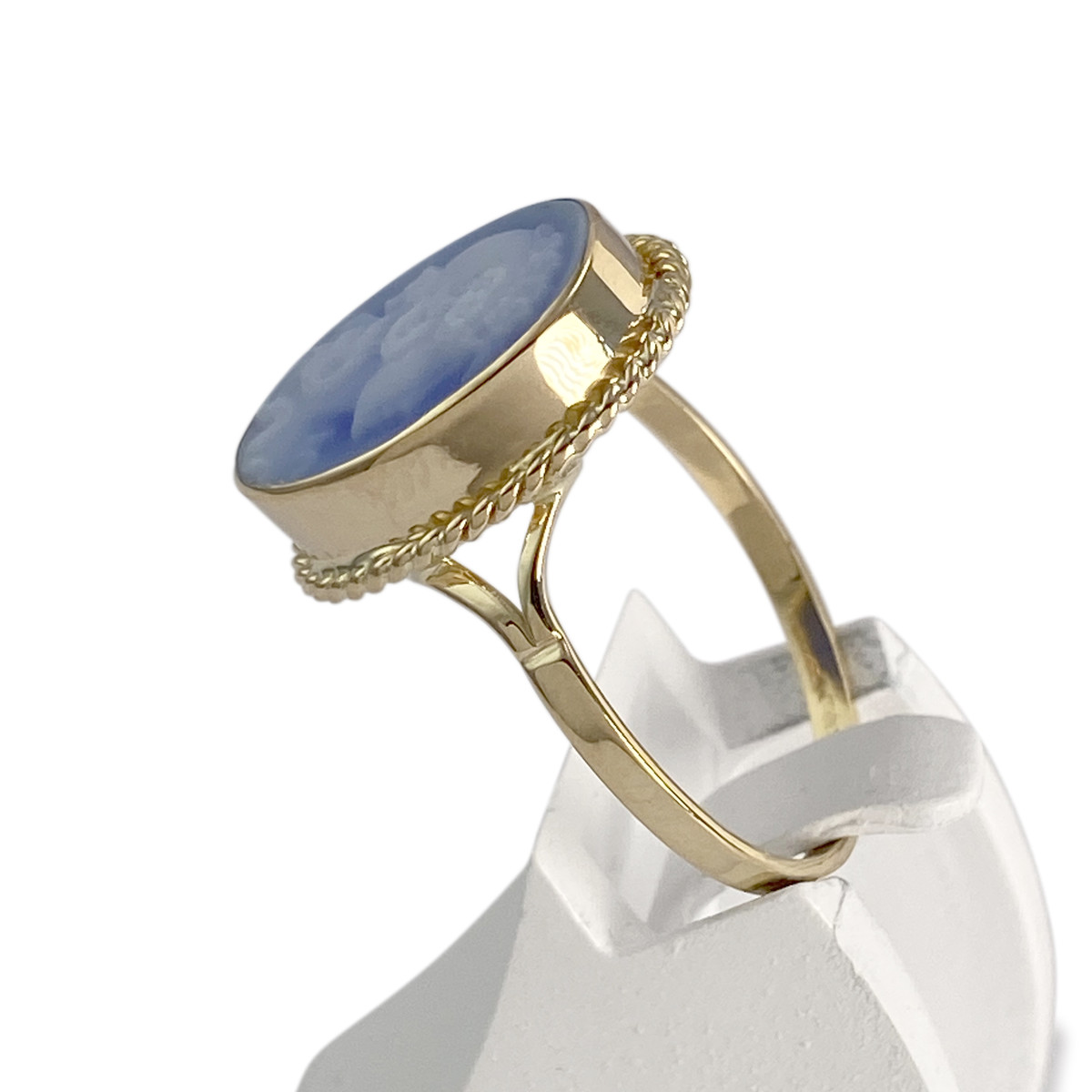 Bague d'occasion or 750 jaune camée - vue 2