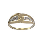 Bague d'occasion  or 2 tons 750 diamants - vue 1