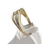 Bague d'occasion  or 2 tons 750 diamants - vue 2