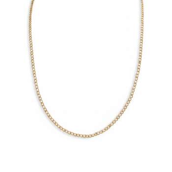 Tweedehands gouden ketting 750 gele maliënkolder 47 cm