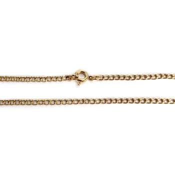 Tweedehands gouden ketting 750 gele maliënkolder 47 cm