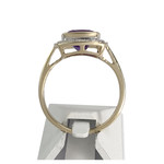 Bague d'occasion 2 ors 375 diamant améthyste - vue 3