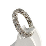 Bague d'occasion or 750 blanczirconias - vue 2
