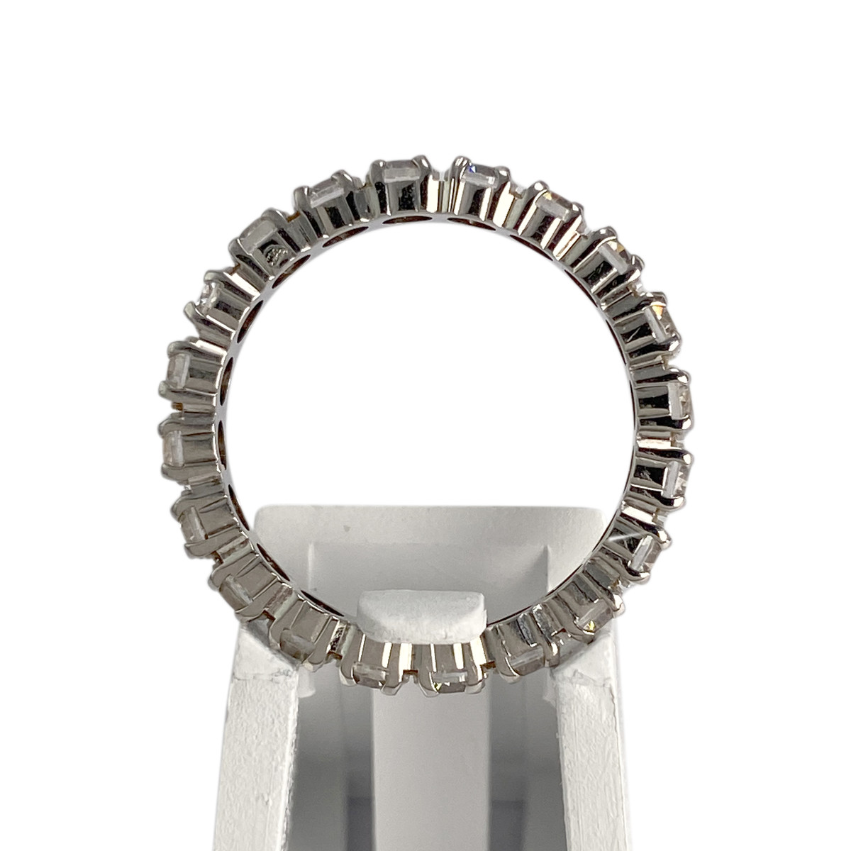 Bague d'occasion or 750 blanczirconias - vue 3