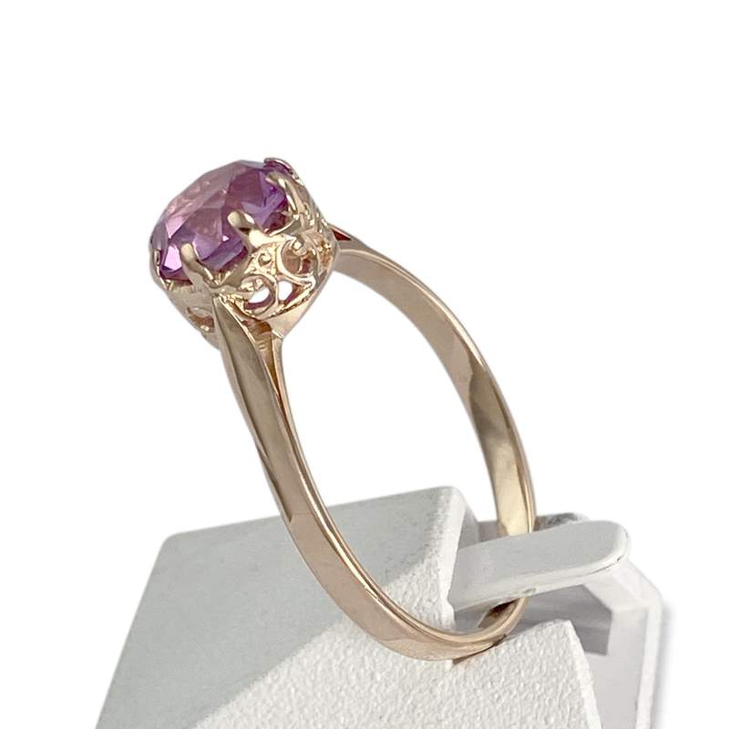 Bague d'occasion or 585 rose - vue 2