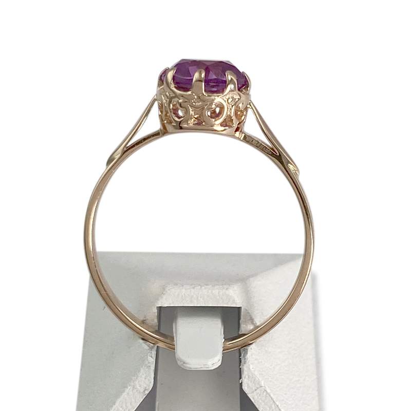 Bague d'occasion or 585 rose - vue 3