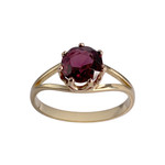 Bague d'occasion or 750 rose grenat - vue 1