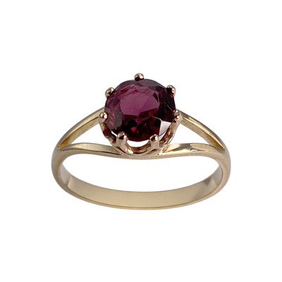 Bague d'occasion or 750 rose grenat - vue 1