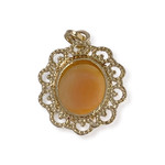 Pendentif d'occasion or 750 jaune camee - vue 2