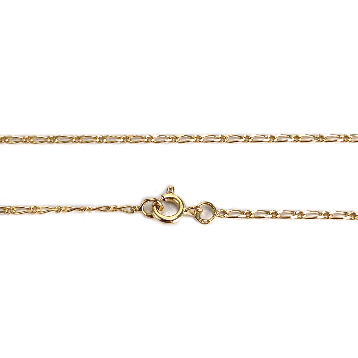 Collier d'occasion or 750 jaune maille cheval et alternée saphir zirconia - vue 3
