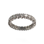 Bague d'occasion platine gris diamant - vue 1