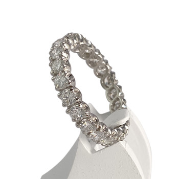 Bague d'occasion platine gris diamant