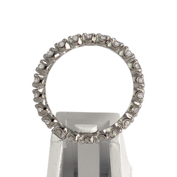 Bague d'occasion platine gris diamant