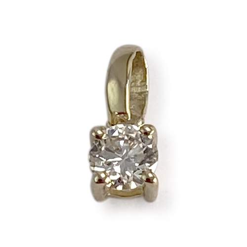 Pendentif d'occasion or 375 jaune diamant