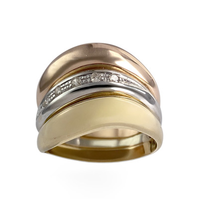 Bague d'occasion 3 ors 750 diamants - vue 1