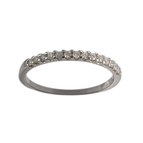 Bague d'occasion or 750 blanc diamants