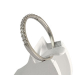 Bague d'occasion or 750 blanc diamants - vue 2