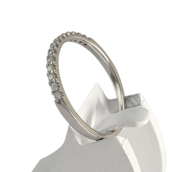 Bague d'occasion or 750 blanc diamants