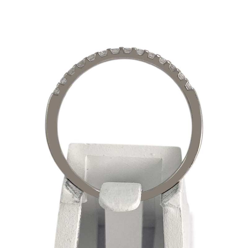 Bague d'occasion or 750 blanc diamants - vue 3
