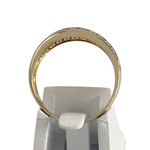 Bague d'occasion or 750 jaune émeraudes zirconias - vue 3