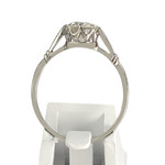 Solitaire d'occasion platine gris diamant - vue 3