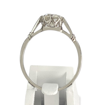 Solitaire d'occasion platine gris diamant
