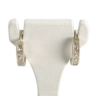 Créoles d'occasion or 375 jaunezirconias