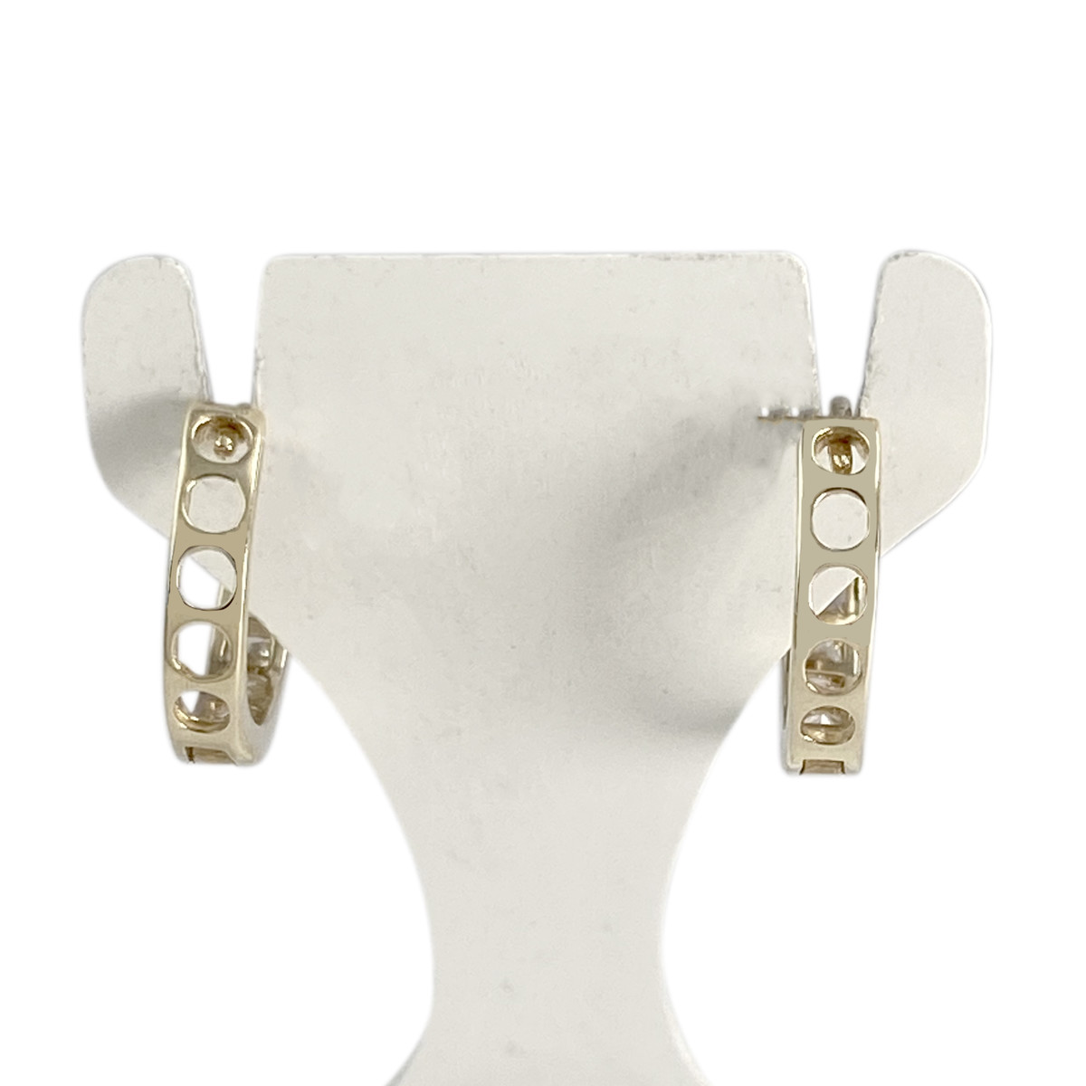 Créoles d'occasion or 375 jaunezirconias - vue 3