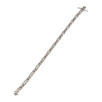 Bracelet d'occasion or 750 blanc diamants