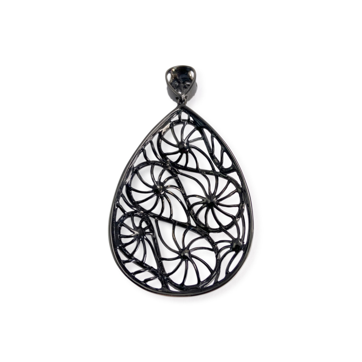 Pendentif d'occasion  or 750 2 tons diamants - vue 2