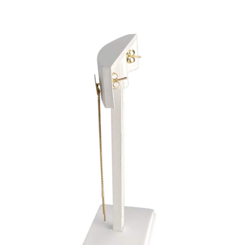 Boucles d'oreilles d'occasion or 750 jaune - vue 2