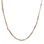 Collier d'occasion or 750 jaune maille forcat perle de culture - vue 1