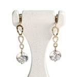 Boucles d'oreilles d'occasion or 750 jaunezirconias - vue 1