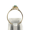 Bague d'occasion or 750 jaune diamant emeraude - vue V3