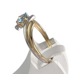 Solitaire d'occasion  or 750 2 tons topaze traitée - vue 2